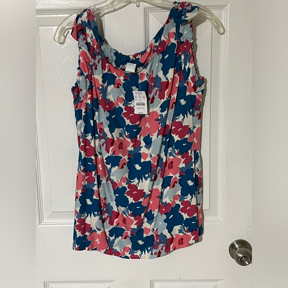 J. Crew floral tank top NWT